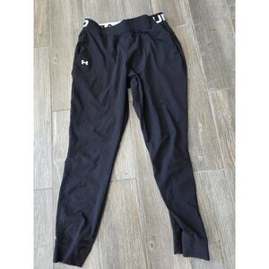 Under Armour Black Traning Pants Lightweight Loose Fit Black Mens Sz M